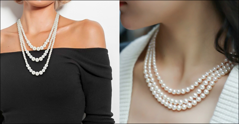 Three-Strand Pearl Necklace